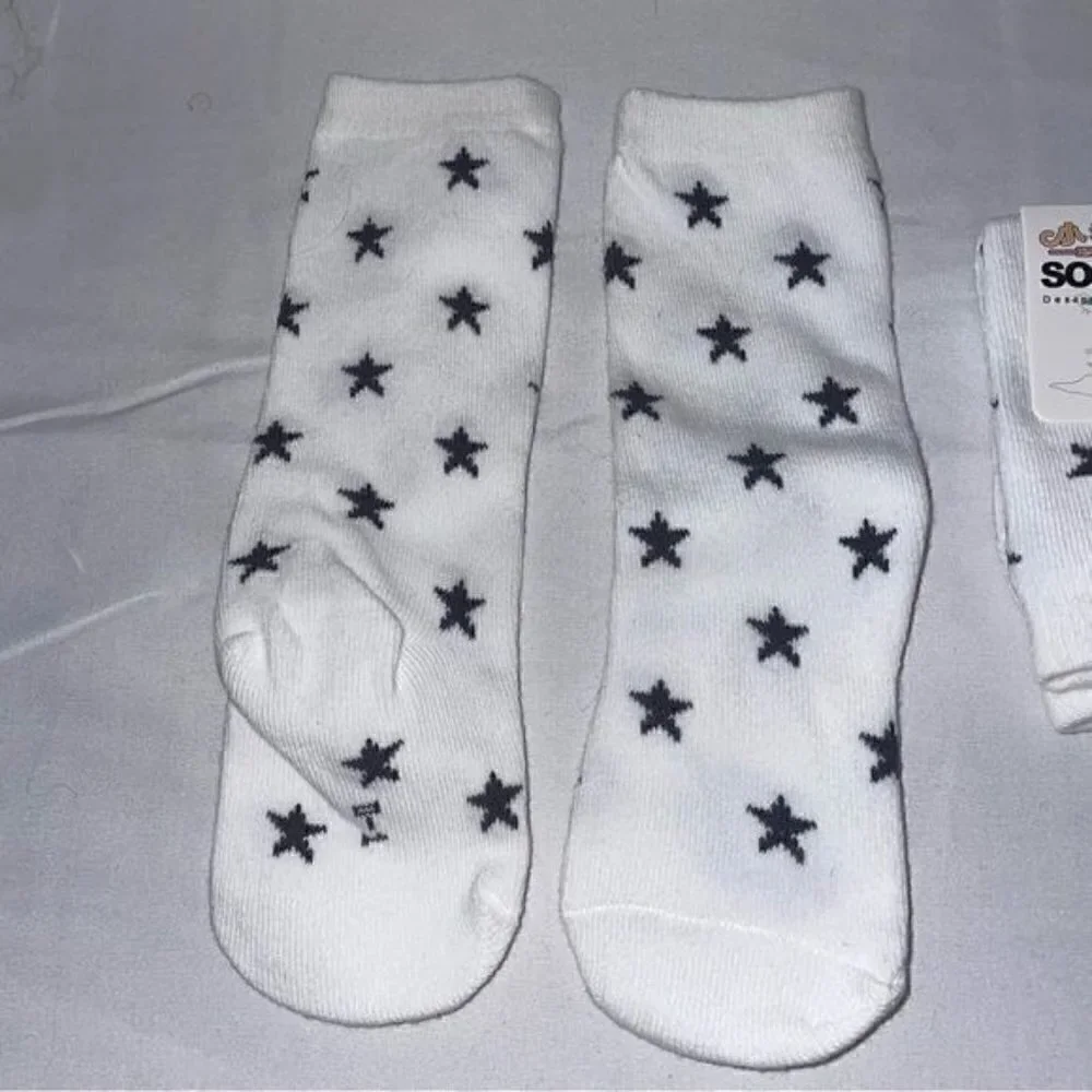 Star Print Newborn Socks Knee High Stars All over Print Casual High Boot Socks